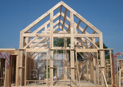 building a timber frame house