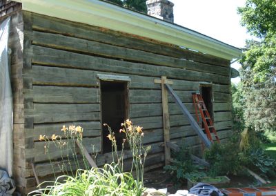 log cabin restoration